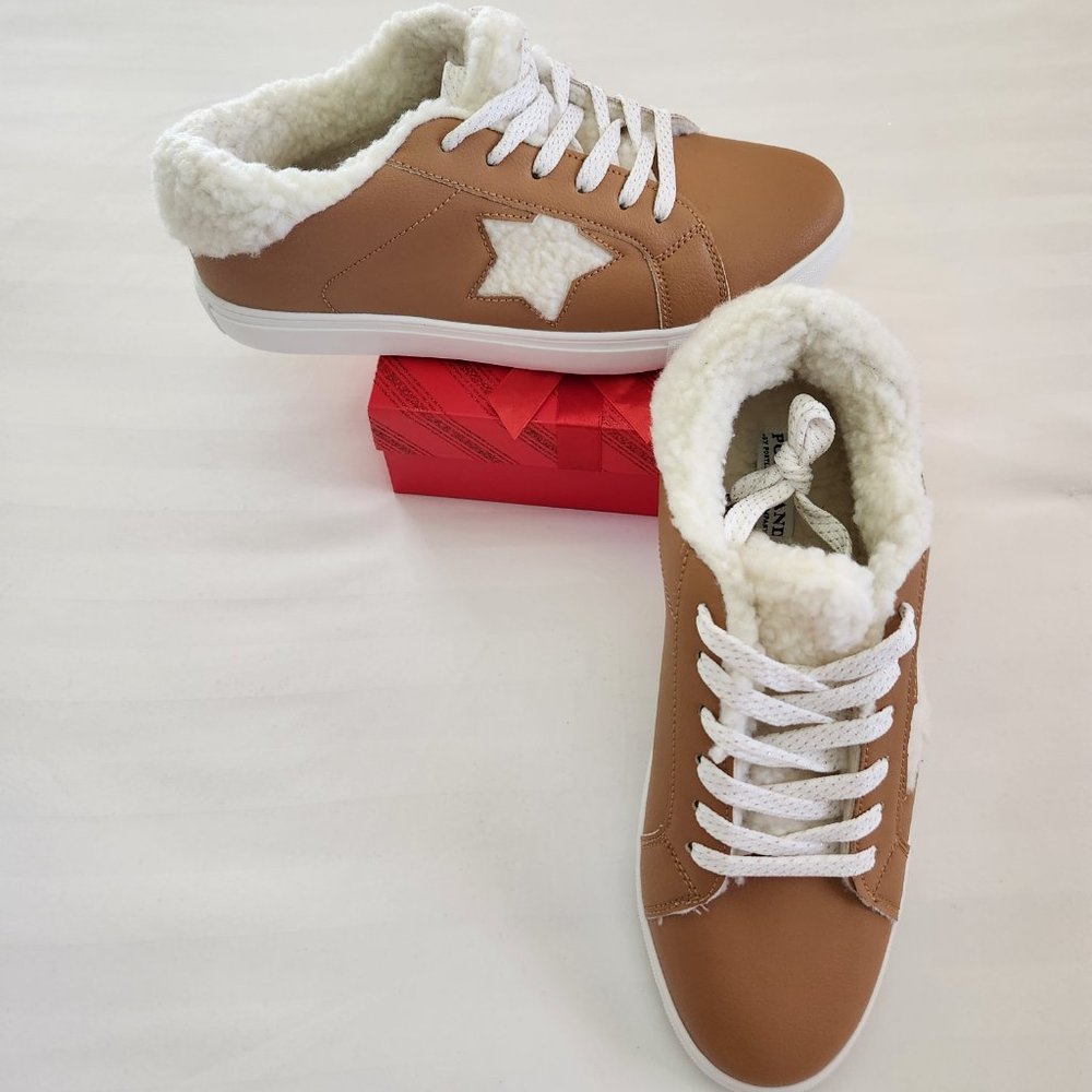 Women's Portland Brown Sneakers- white/gold laces . Sz 9. Excellent Condition - Picture 11 of 14